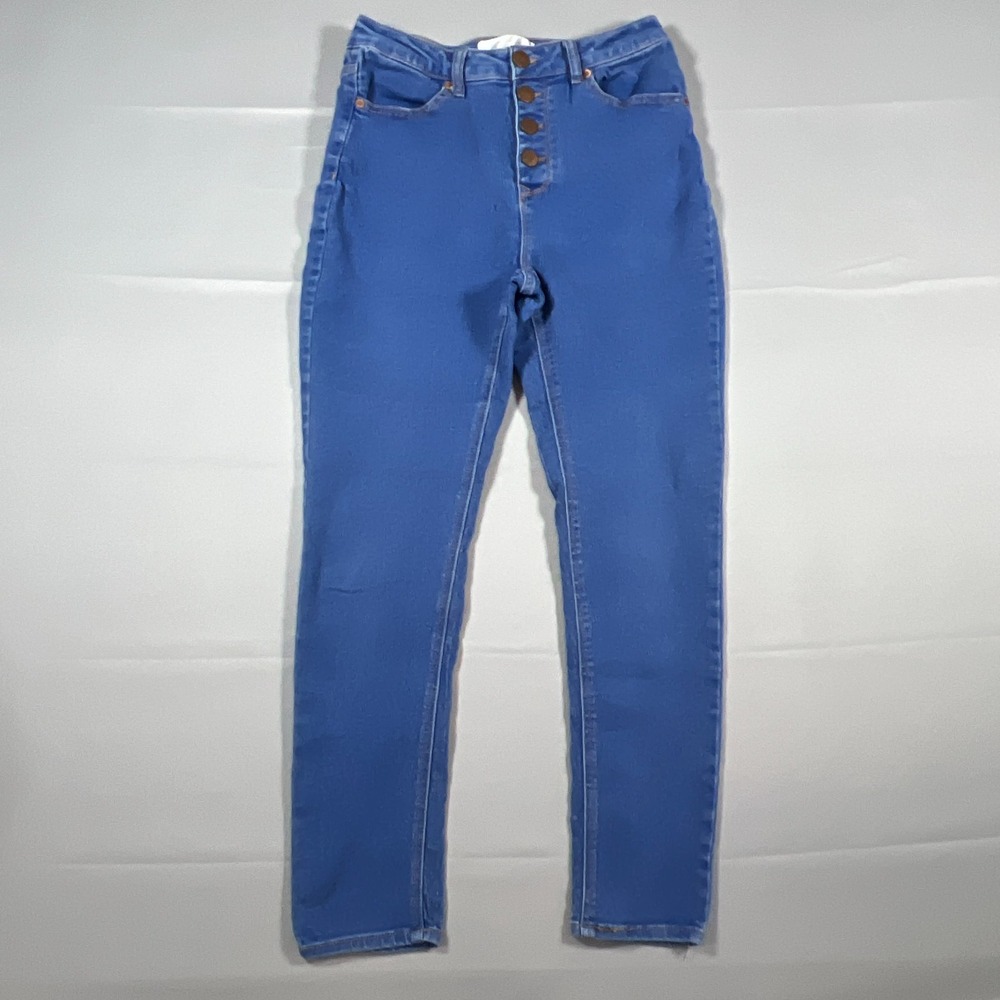 No Boundaries Skinny Jeans Juniors 13 Blue Cotton Stretch High Rise Streetwear